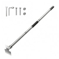 2 in 1 Hoe and Rake Threaded Connection Outdoor Hand Tool 120 Cm