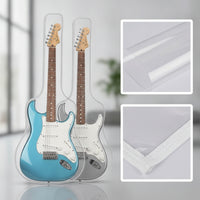 Electric Guitar Cover Clear Guitar Cover with Reinforced Edges Transparent Storage Bag for Guitarists