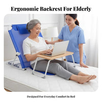 Foldable Bed Lounger Ergonomic Design Adjustable Backrest Anti-Slip Base