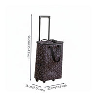 Grocery Trolley with Wheels Multi-Functional Foldable Utility Cart