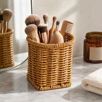 Desktop Storage Basket Iron Frame Desktop Organizer Basket Easy to Clean