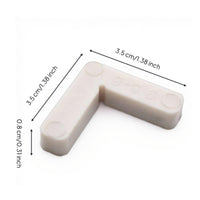 Vintage Aluminum Alloy Opening Screen Corner Bracket, Plastic Internal Angle Connector, Easy Installation, firm-fit, DIY Home Opening Accessories