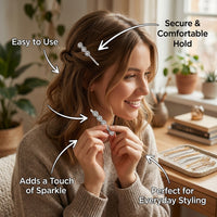 Simple Hair Pins for Women, Electroplated Design, for Bridal Hairstyle and Side Bangs