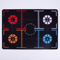 Basketball Footwork Training Mat Wear-Resistant Basketball Dribbling Mat Sound-Dampening for Home