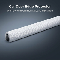 EPDM Car Door Edge Protector Trim, U Shape Rubber Edge Protector for Most Cars,  #variant:White