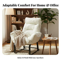 Foldable resting Recliner Ergonomic Reclining Chair Thick Padding for Indoors
