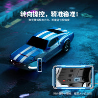 Racent 1:64 RC Racing Car with Gyro, 4WD, Full Proportional Control, Black
