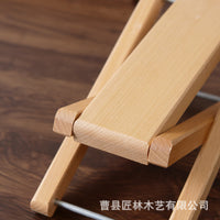 Foldable Wooden Guitar Footstool for Musicians