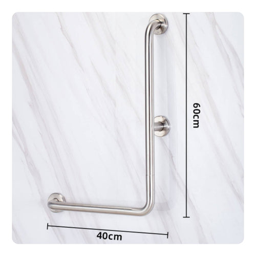 U Shaped Grab Bar Non-Slip Wall Mounted Toilet Grab Bar Heavy Duty for Seniors