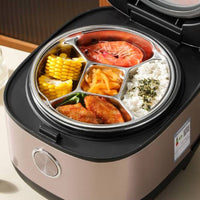5-Compartment Steaming Plate Robust 5-Compartment Steamer Tray Environmentally