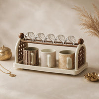 Desktop Storage Area Saving Tabletop Organizer Easy to Assemble