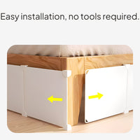 Bed Gap Guard Pet Barrier Adjustable Panel Easy Assembly