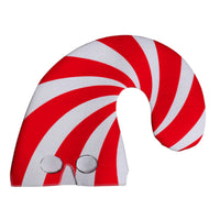 Striped Santa Hat Festive Design Universal Size Candy Cane Headpiece for Adults, Parties