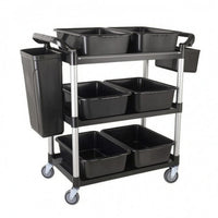Commercial Kitchen Cart Metal Frame Facility Equipment Heavy Duty for Restaurant