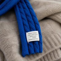 Japanese Retro Striped Knit Scarf for Women, Harajuku Style Color Block Long Thin Neck Warmer