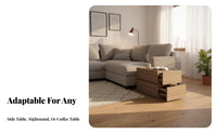 C-Shaped End Table Minimalist Aesthetic Household Furniture Modern Design Space-Saving for Adults, Bedroom, Living Room