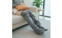 Fleece Leg Warmers Soft Thigh High Socks Long Leg Warmers for Women, Cold Weather, Lounging, Bedtime