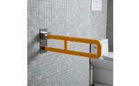 Anti-Slip Grip Handicap Toilet Bar Heavy Duty Wall Mounted Support Handle Waterproof Toilet Safety Space-Saving for Women