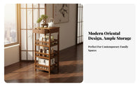 End Table Simple Design Sofa Table Space-Saving Bedside Storage Rack for Bedroom