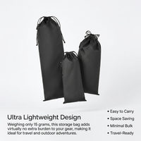 Drawstring Storage Bag for Long Items, Nylon Carrying Pouch for Tripod, Trekking Poles, Umbrella Sleeve, Lightweight Cloth Bag for Hiking, Camping