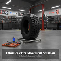 Stainless Steel Tire Roller Stand 360° Rotation Wheel Repair Support Heavy Duty for Mechanics, DIY Enthusiasts