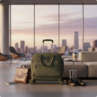 18 Inch Carry on Suitcase Boarding Friendly Cabin-Approved Suitcase Lockable Zippers Rolling Luggage for Passengers, Short Trip