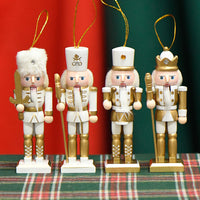 13cm Soldier Nutcracker Wooden Figurine Home Decor