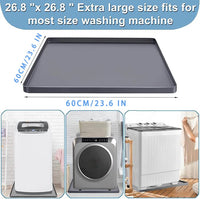 Silicone Protective Mat for Washing Machine and Dryer, Anti-Slip, Anti-Vibration, Waterproof, 60x60x1.7cm