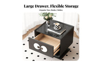 Storage Nightstand Cartoon Design Bedside Cabinet Rounded Corners for children, Boys