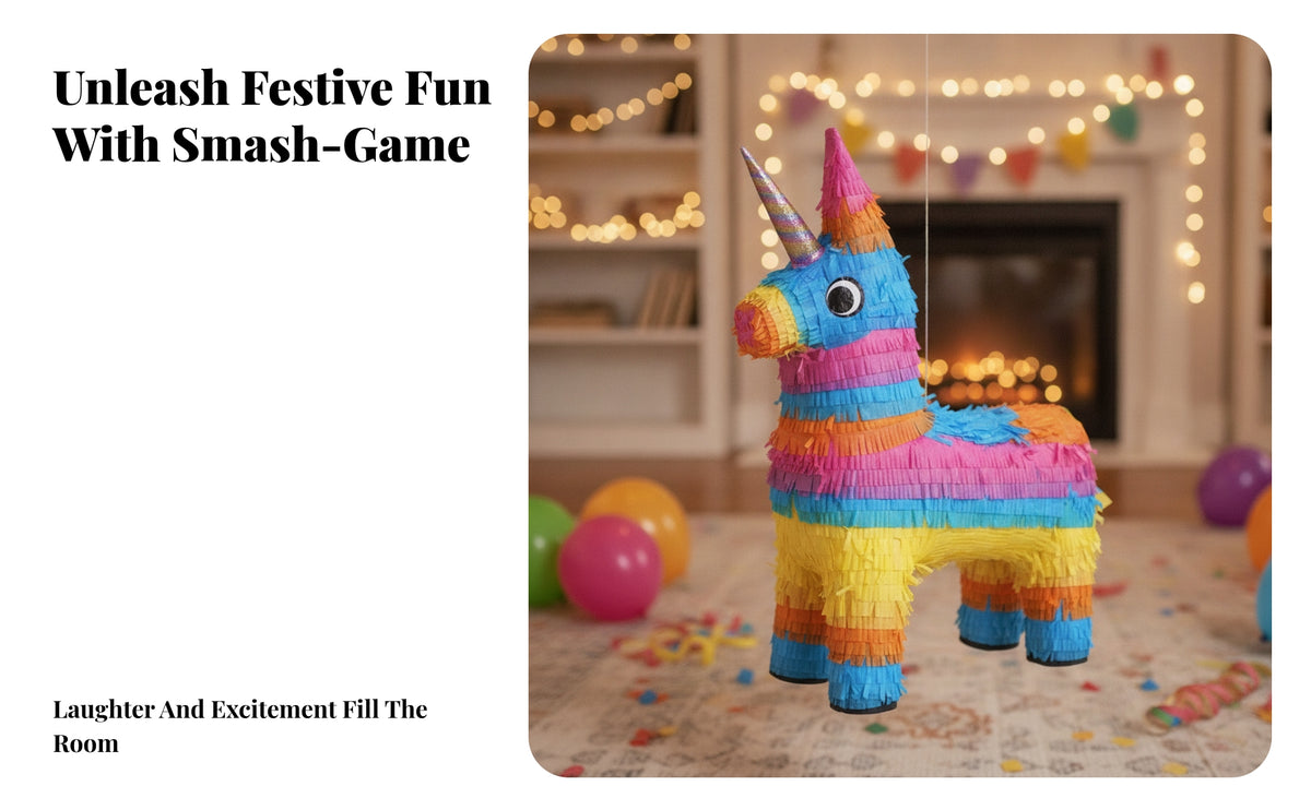 Birthday Mythical Horse Party Favor Box | Bright Multicolor Bands, Textured Handcrafted Look, Animal party favor box, for Themed Events