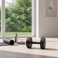 Multi Function 3 in 1 Dumbbell Set Space Saving Convertible Barbell Dumbbell Compact 3 in 1 Weight Set Easy to Keep-Away