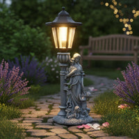 Angel Statue Solar Light Automatic On/deactivate Resin Celestial Figure Garden