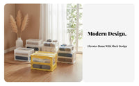 Collapsible Crate Foldable Design Folding Utility Crate Stackable for Car Owners