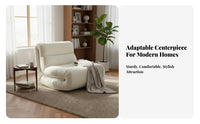 Upholstered Sofa Recliner Rocking Motion Lounge Chair Retro Aesthetic Soft Upholstery for Perusing Nook, Bedroom, Home Office
