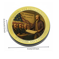 Proclamation of Independence Commemorative Coin Gold Tone Finish for Collectors