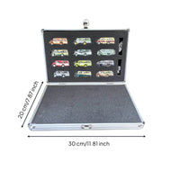 12 Pieces Scale Bus Model Metal Body Mini Bus Model Collectible for Collectors