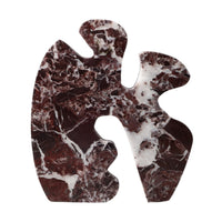 Marble Sculpture Polished Decorative Sculpture Compact Abstract Figurine for Interior Stylists, Tea Room