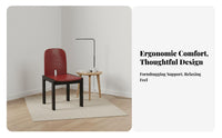 Single Sofa Chair Nordic Aesthetic Woven Backrest Armchair Retro Design Upholstered for Book Lovers, Literary Corner, Bedroom
