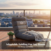 Adjustable Floor Lounger Lightweight and Portable Adjustable Backrest Lounger