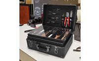 Aluminum Hairdressing Case Removable Tray Hair Stylist Case Reinforced Corners