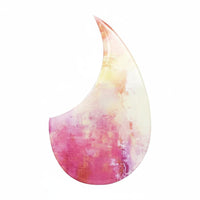 Acoustic Guitar Pickguard Protective Pickguard with Backing Glossy Guitar Scratch Plate for Guitarists, Live Performances