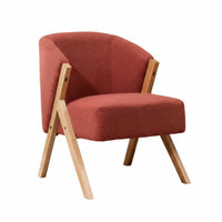 Upholstered Single Sofa Nordic Aesthetic Lounge Chair Minimalist Design Comfortable for Homeowners, Hotel, Living Room