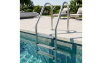 Pool Ladder with Handrails Stainless Steel Swimming Pool Ladder Three-Step for Homeowners