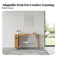 Desk and Hutch Set sturdy Wood Study Table Sturdy Construction for Students