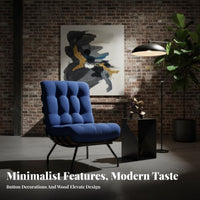 Upholstered Armchair Italian design Upholstered Tub Chair Minimalist Design Retro Look for Bedroom, Home Office, study alcove