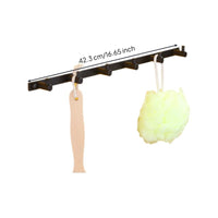 Matte black towel bar set