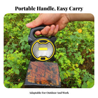 Portable Brightness Panel Camping Lamp Dimmable Battery Powered Lantern Handheld COB Work Lamp Adjustable Brightness