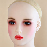 Simulation Makeup Mannequin Head Short Style 40cm with Hair Display