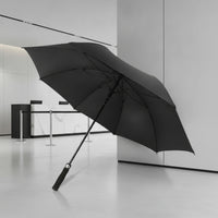 Water-Repellent Straight Umbrella with EVA Handle Oversized Long-Handle Umbrella with 8 Ribs Windproof Heavy Duty for Hotels
