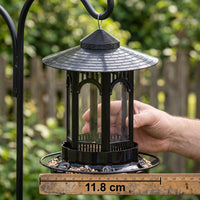 Hanging Bird Feeder for Outdoor Garden Park, Pigeon Sparrow Anti-Scatter Rainproof Bird Cage